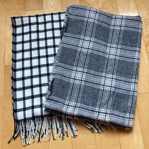 Plaid Blanket Scarf Bundle